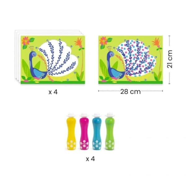 Djeco Djeco Eerste Kleurdoos Petits Points 3070900000810 Djeco okt24 Speelgoed & Spellen Knutselen  Wijs west