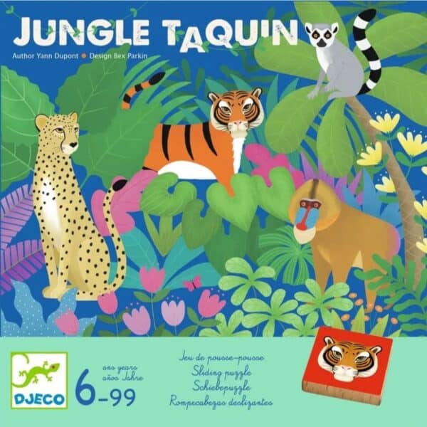 Djeco Djeco Spel Jungle Taquin 3070900008007 Djeco okt24 Speelgoed & Spellen Spellen  Wijs west