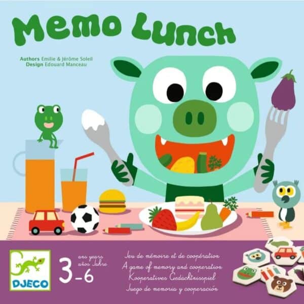 Djeco Djeco Memory Spel Lunch 3070900008199 Djeco okt24 Speelgoed & Spellen Spellen  Wijs west