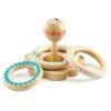 Djeco Djeco Babyhoopi | Houten Ringenspel 3070900061484 Djeco okt24 Speelgoed & Spellen Babyspeelgoed  Wijs west