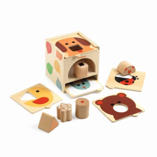 Djeco Houten Vormenstoof BoxBasic