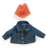 Djeco Djeco Poppenkledingset Pomea Lovely - Blue Jacket - 32 Cm 3070900077737 Djeco okt24 Speelgoed & Spellen Spelen Poppen Wijs west