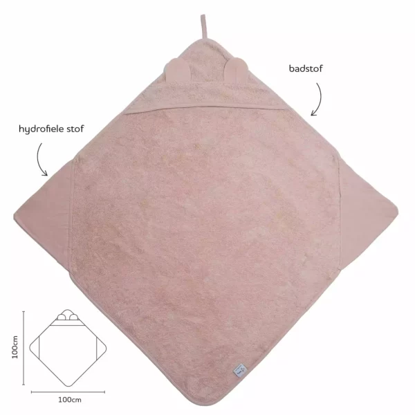 Wijs west Nifty Nifty 2 in 1 badcapes Blush 8717472227867 Nifty Verzorging Wassen & meer Douchen & Badderen