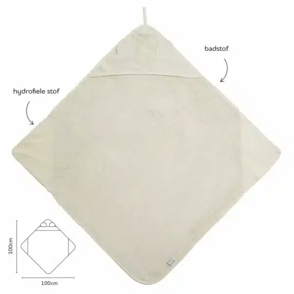 Wijs west Nifty Nifty 2 in 1 badcapes Vanilla 8717472227843 Nifty Verzorging Wassen & meer Douchen & Badderen