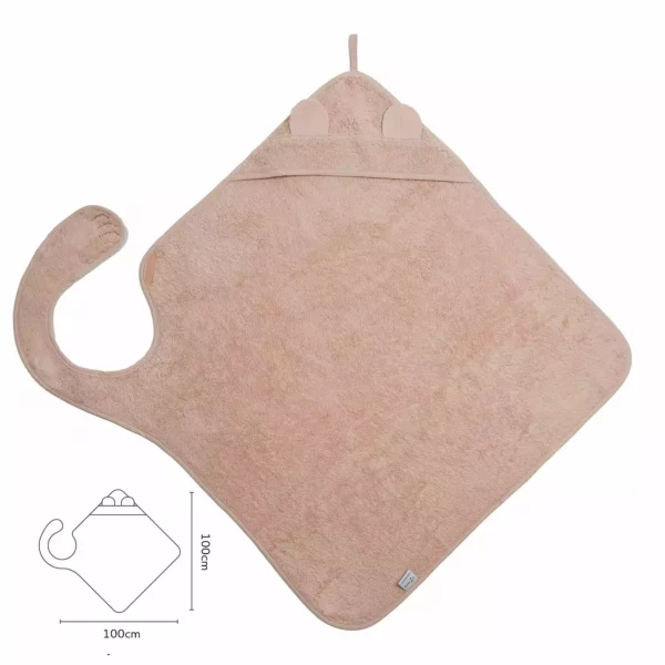Wijs west Nifty Nifty Handsfree badcapes Blush 8717472227829 Nifty Verzorging Wassen & meer Douchen & Badderen