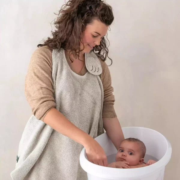 Wijs west Nifty Nifty Handsfree badcapes Vanilla 8717472227805 Nifty Verzorging Wassen & meer Douchen & Badderen