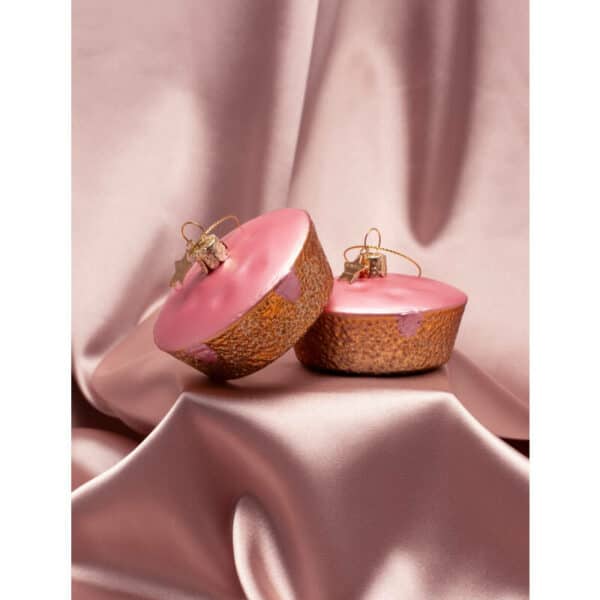 Vondels Vondels Kerstbal Roze Koek 8720701364295 Vondels AW24 Home & Living Feest Kerst Wijs west