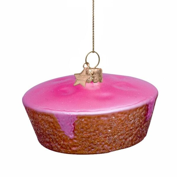 Vondels Vondels Kerstbal Roze Koek 8720701364295 Vondels AW24 Home & Living Feest Kerst Wijs west