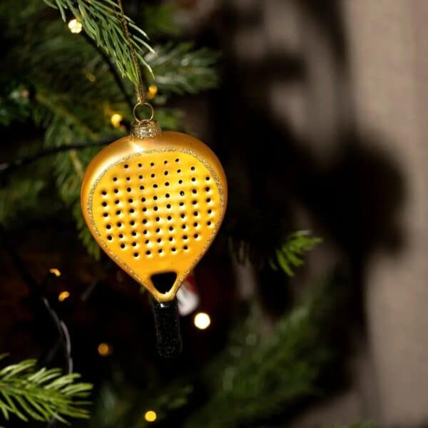 Yup in de Boom Padelracket Goud Kerstbal - Afbeelding 2