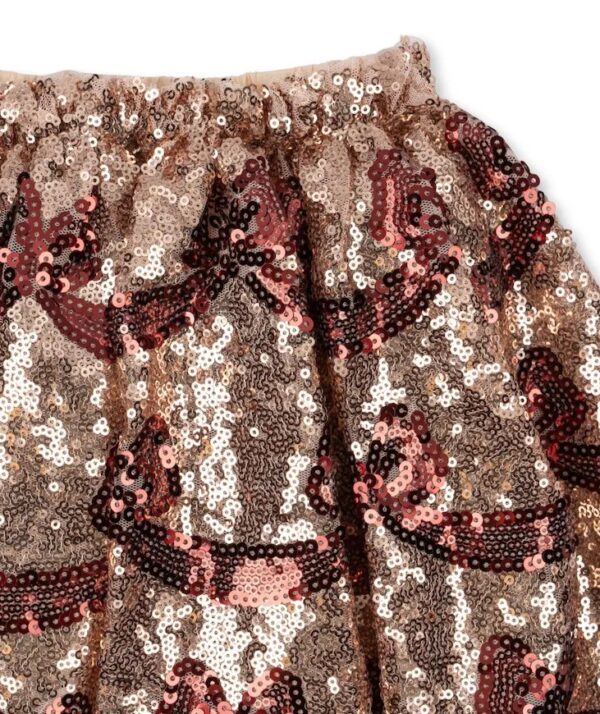 Konges Sløjd Konges Sløjd Starla Bow Wow Skirt Gold Blush 5715404332330 Konges Kerst Kleding & Accessoires Rokjes & Jurkjes  Wijs west