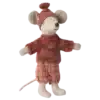 Maileg Winter Muis met ski set, Big sister - Rose