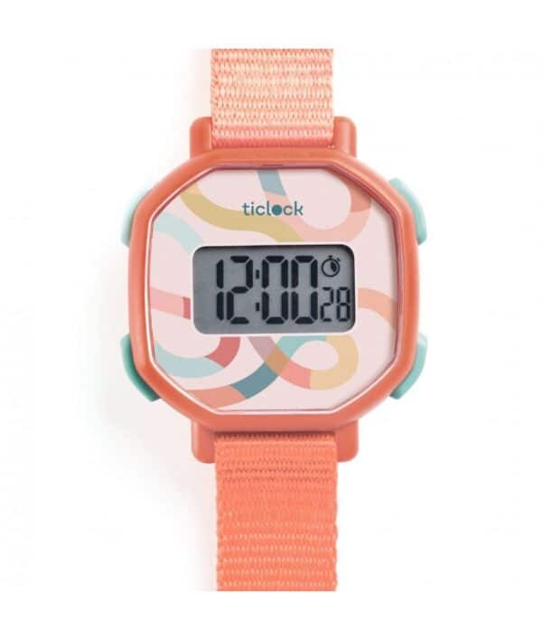 Djeco Djeco Kinderhorloge Pastel volute  Djeco Kleding & Accessoires Accessoires Horloges Wijs west