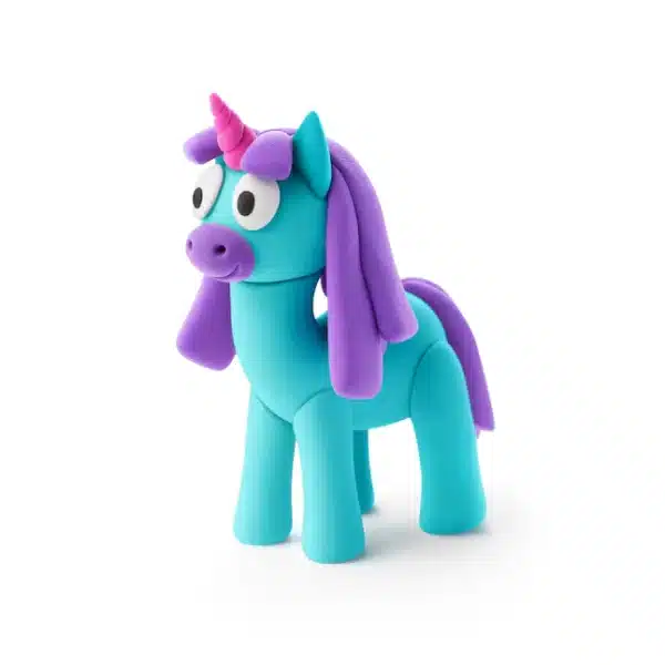 Hey Clay Boetseerklei Rainbow Unicorn- Rainy 3 Kleuren