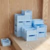 Liewood Liewood Weston Storage Box M 1-pack Pure sky 5715493439859 Liewood Home & Living Opruimen  Wijs west