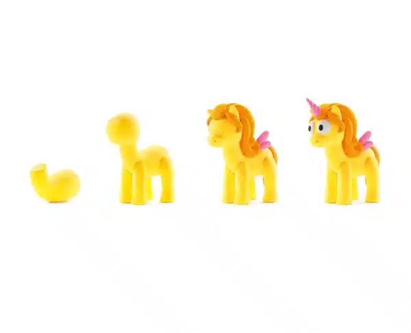 Hey Clay Boetseerklei Rainbow Unicorn- Sunny 3 Kleuren