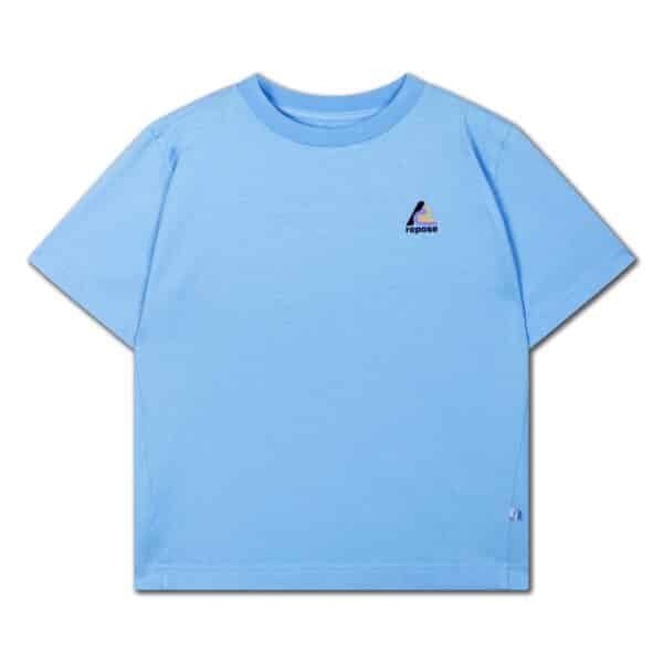 Repose AMS Repose Ams 32. Tee Shirt Summer Day Blue 8721234609112 Repose SS25 Kleding & Accessoires Shirts T-shirts Wijs west