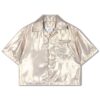 Repose AMS Repose Ams 47. Cropped Shirt Shimmers Of Gold 8721234611092 Repose SS25 Kleding & Accessoires Shirts  Wijs west
