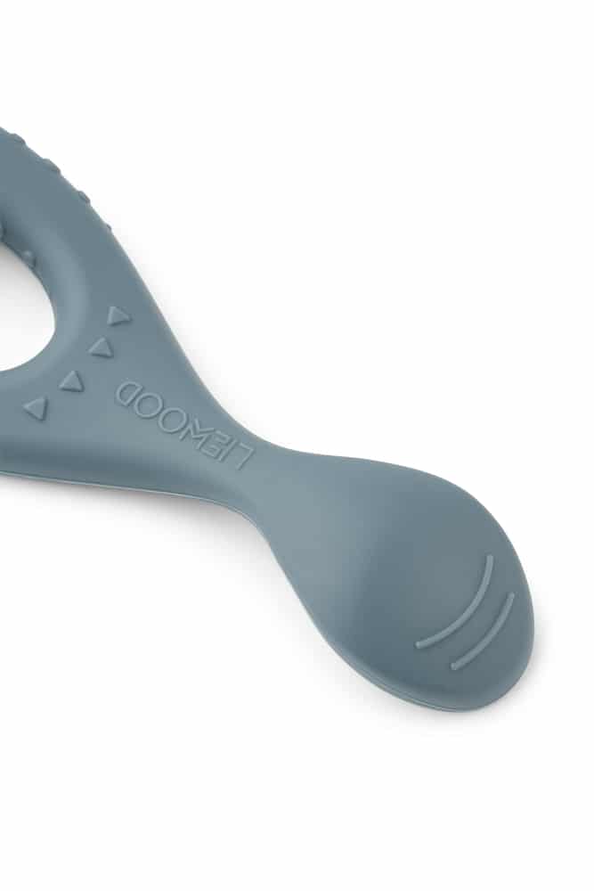Liewood Liewood Liva Siliconen Lepel 4-Pack Whale Blue Multi Mix 5715493398576 Liewood Verzorging Eten & Drinken  Wijs west