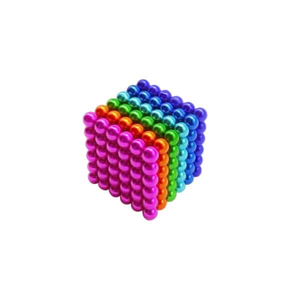 Magneet balletjes - 216 stuks - Regenboog
