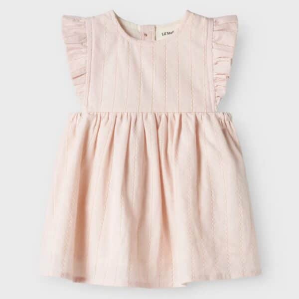 Lil' Atelier Lil' Atelier Midi Jurk Peach Whip 5715714489571 Atelier SS25 Kleding & Accessoires Baby Bovenstukjes Wijs west