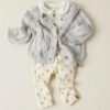 Lil' Atelier Lil' Atelier Leggings Turtledove Teddy Bear  Atelier SS25 Kleding & Accessoires Baby Broekjes Wijs west
