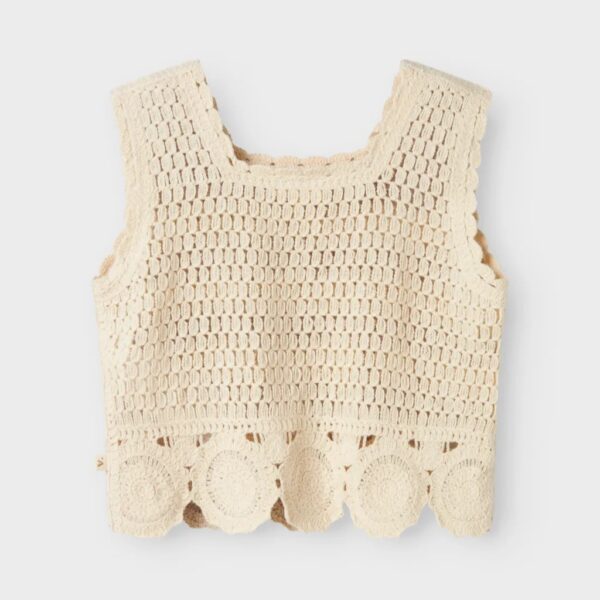 Lil' Atelier Lil' Atelier Knit Waistcoat Vapor Blue  Atelier SS25 Kleding & Accessoires Vesten  Wijs west