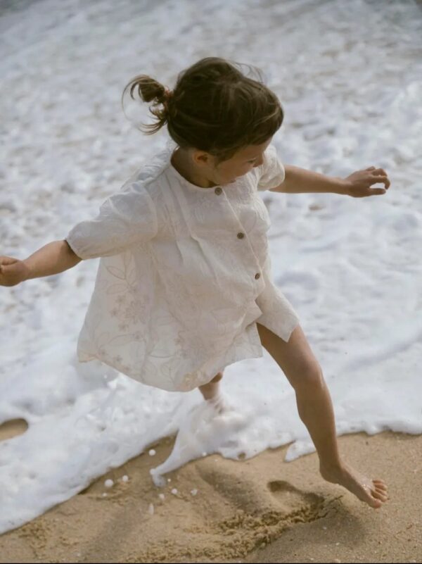 Lil' Atelier Lil' Atelier Midi Jurk Turtledove 5715714607241 Atelier SS25 Kleding & Accessoires Rokjes & Jurkjes  Wijs west