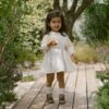 Lil' Atelier Lil' Atelier Midi Jurk Pumice Stone 5715714614041 Atelier SS25 Kleding & Accessoires Rokjes & Jurkjes  Wijs west