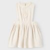 Lil' Atelier Lil' Atelier Midi Jurk Pumice Stone 5715714614041 Atelier SS25 Kleding & Accessoires Rokjes & Jurkjes  Wijs west