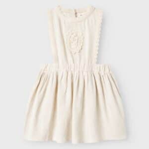 Lil' Atelier Lil' Atelier Midi Jurk Pumice Stone 5715714614041 Atelier SS25 Kleding & Accessoires Rokjes & Jurkjes  Wijs west