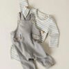 Lil' Atelier Lil' Atelier Body Turtledove Forest Fog 5715714415822 Atelier SS25 Kleding & Accessoires Baby Rompers Wijs west