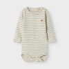 Lil' Atelier Lil' Atelier Body Turtledove Forest Fog 5715714415822 Atelier SS25 Kleding & Accessoires Baby Rompers Wijs west