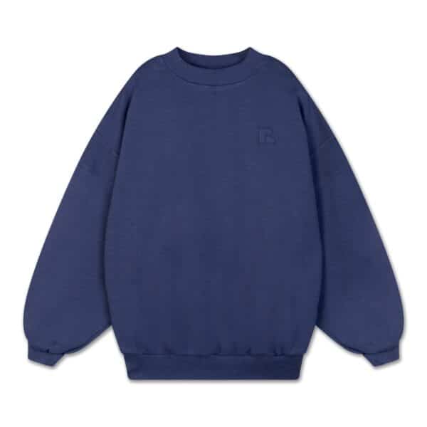 Repose AMS Repose Ams 24. Crewneck Sweater Nightshade Blue 8721234606777 Repose SS25 Kleding & Accessoires Sweaters & Truien  Wijs west