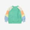 Bobo Choses Bobo Choses Green Color Block Terry Cloth Sweatshirt 8445782285597 SS25 Bobo Kleding & Accessoires Baby Bovenstukjes Wijs west