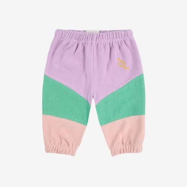 Bobo Choses Bobo Choses Lila Color Block Jogging Pants 8445782287270 SS25 Bobo Kleding & Accessoires Baby Broekjes Wijs west