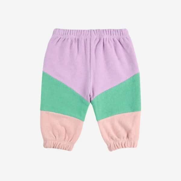 Bobo Choses Bobo Choses Lila Color Block Jogging Pants 8445782287270 SS25 Bobo Kleding & Accessoires Baby Broekjes Wijs west
