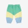 Bobo Choses Green Color Block Jogging Pants
