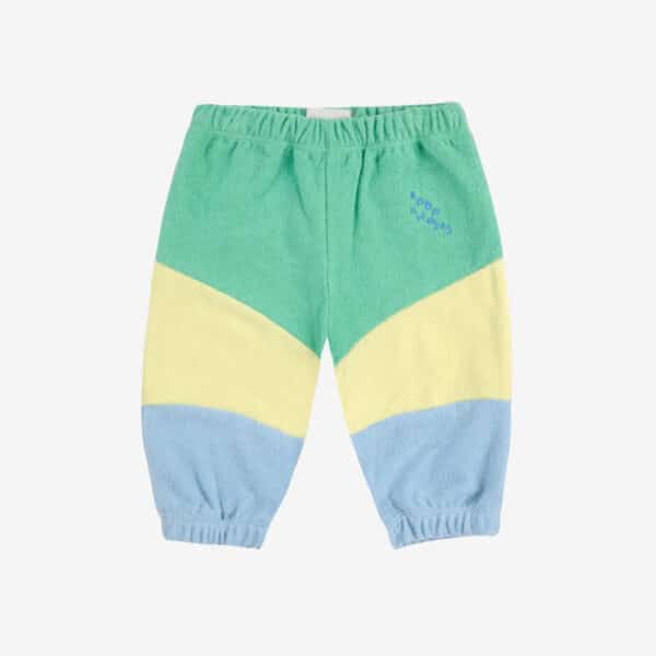 Bobo Choses Green Color Block Jogging Pants