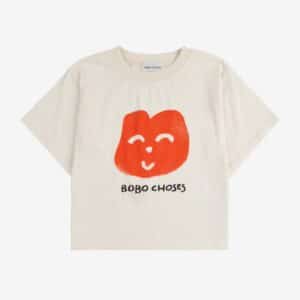 Bobo Choses Bobo Choses Joyful Face T-Shirt 8445782292137 SS25 Bobo Kleding & Accessoires Shirts T-shirts Wijs west