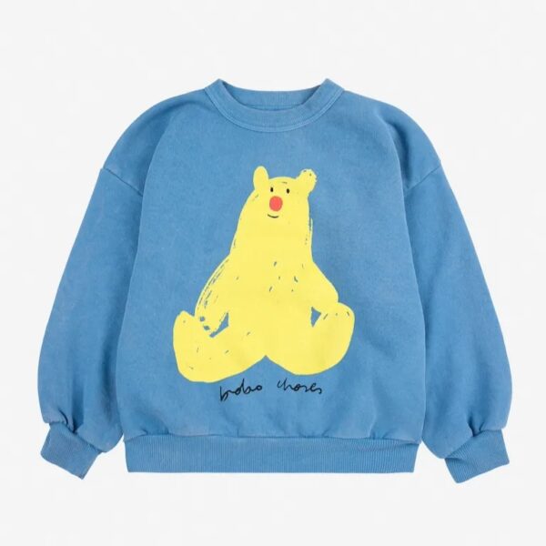 Bobo Choses Bobo Choses Hug Me Bear Sweatshirt 8445782293271 SS25 Bobo Kleding & Accessoires Sweaters & Truien  Wijs west