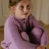 Yuki Kidswear Raglan Cardigan - Orchid