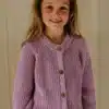 Yuki Kidswear Raglan Cardigan - Orchid