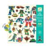 Djeco Djeco Stickers Robots 3070900092761 Djeco Speelgoed & Spellen Knutselen  Wijs west