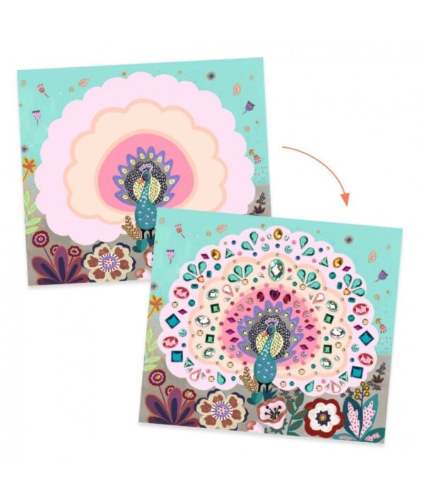Djeco Djeco Artistic Wild Beauty 3070900094321 Djeco Speelgoed & Spellen Knutselen  Wijs west