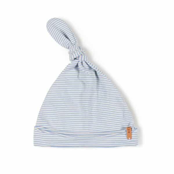 Nixnut Nixnut Newbie Hat Sky Stripe 8720963625530 Nixnut SS25 Kleding & Accessoires Baby Babymutsjes & Hoedjes Wijs west