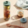Liewood Liewood Dominique Baby Food Tritan Boxes 4-Pack Sea Creature / Sandy 5715493440312 Liewood Verzorging Eten & Drinken Lunchbakjes & Drinkbekers Wijs west