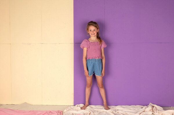 Nixnut Nixnut Smock Top Purple Checkered 8720963633306 Nixnut SS25 Kleding & Accessoires Shirts  Wijs west