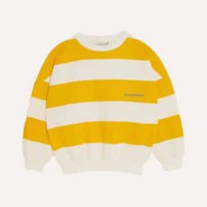 The Campamento The Campamento Yellow Stripes Oversized Kids Sweatshirt 8435619470630 Campamento SS25 Kleding & Accessoires Sweaters & Truien  Wijs west