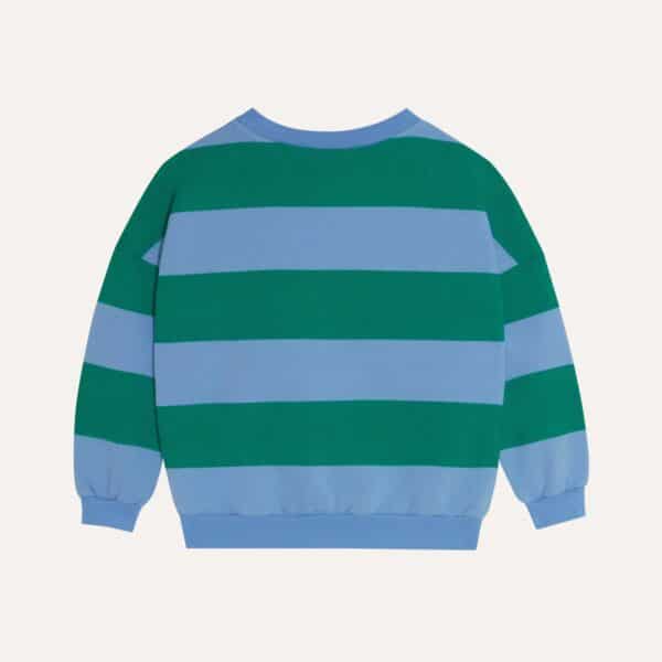 The Campamento The Campamento Green Stripes Oversized Kids Sweatshirt 8435619470715 Campamento SS25 Kleding & Accessoires Sweaters & Truien  Wijs west