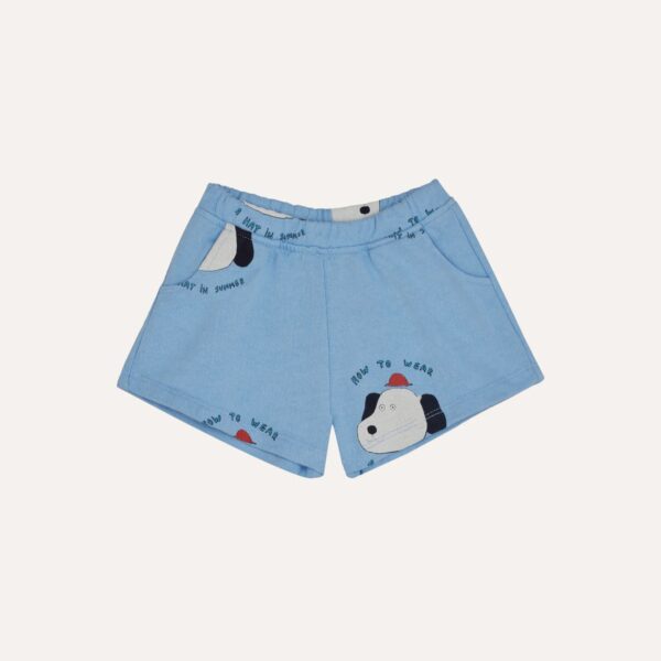 The Campamento The Campamento Dogs Allover Baby Shorts 8435619479107 Campamento SS25 Kleding & Accessoires Baby Broekjes Wijs west